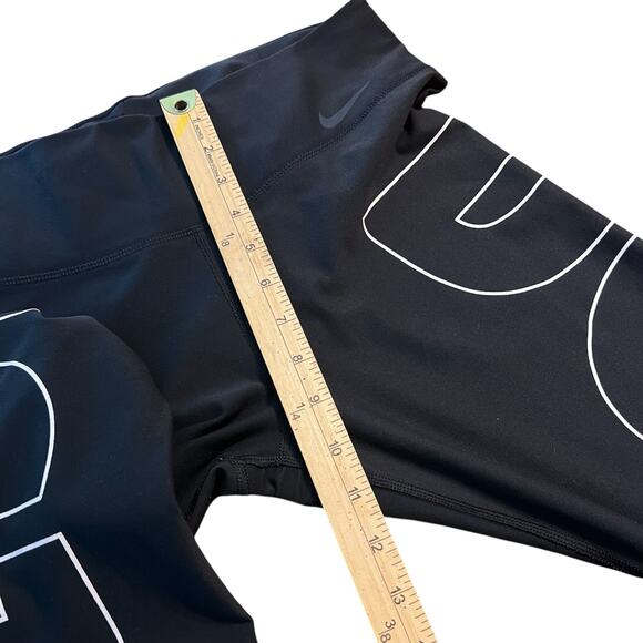 Nike cropped leggings just do it size medium black dri-fit - Picture 7 of 9